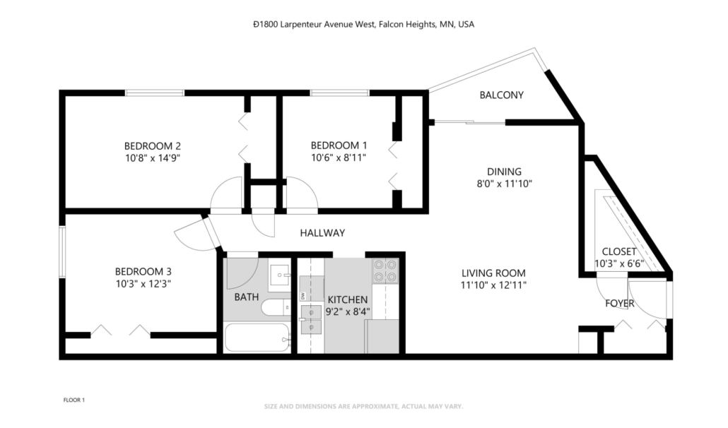 3 Bedroom Floor Plan